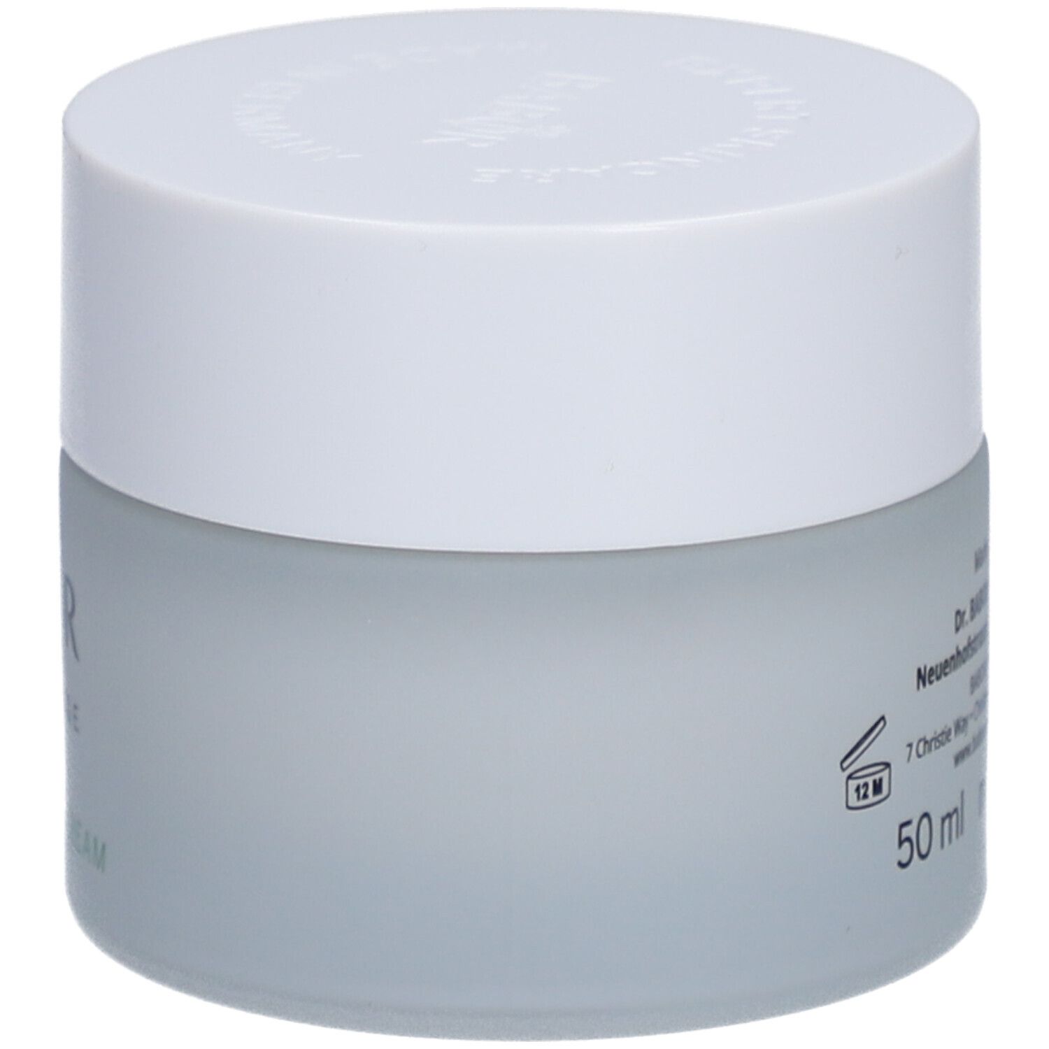 Cremetiegel mit weißem Deckel. Auf dem Tiegel steht BABOR SKINAVAGE PURIFYING CREAM. 50 ml.