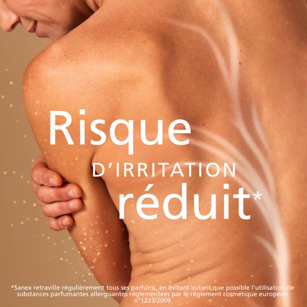 Graphique avec symboles: 92% origine naturelle, 0% sulfates, vegan, approvisionnement responsable.