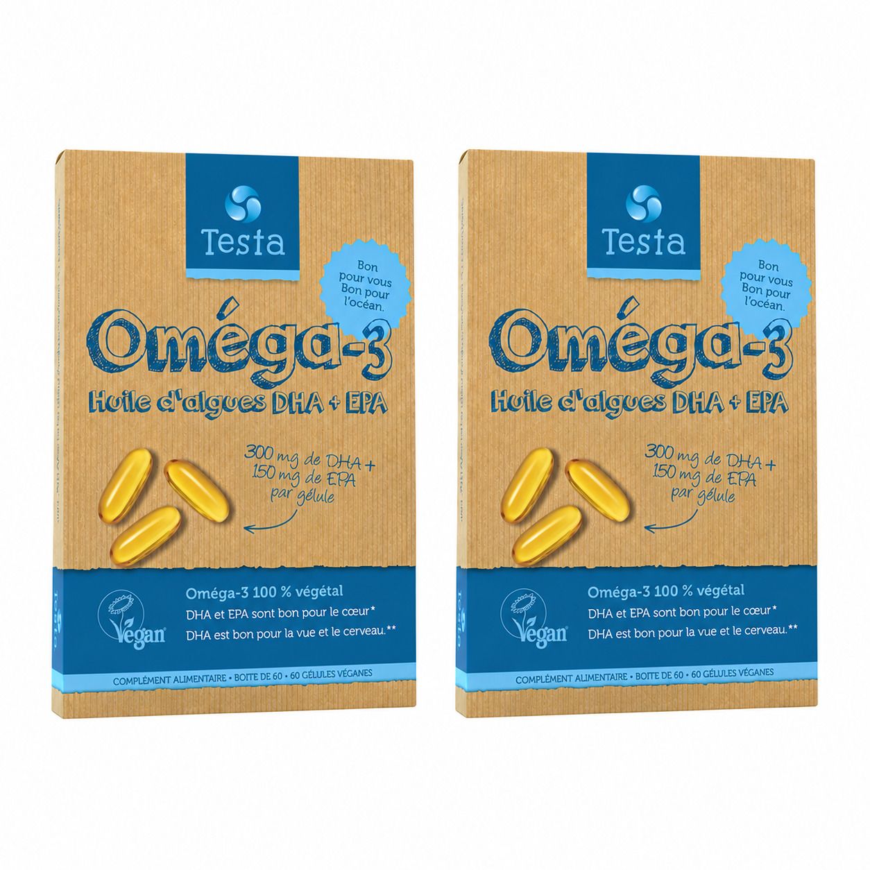 Testa Omega-3 Algenolie DHA + EPA Duo