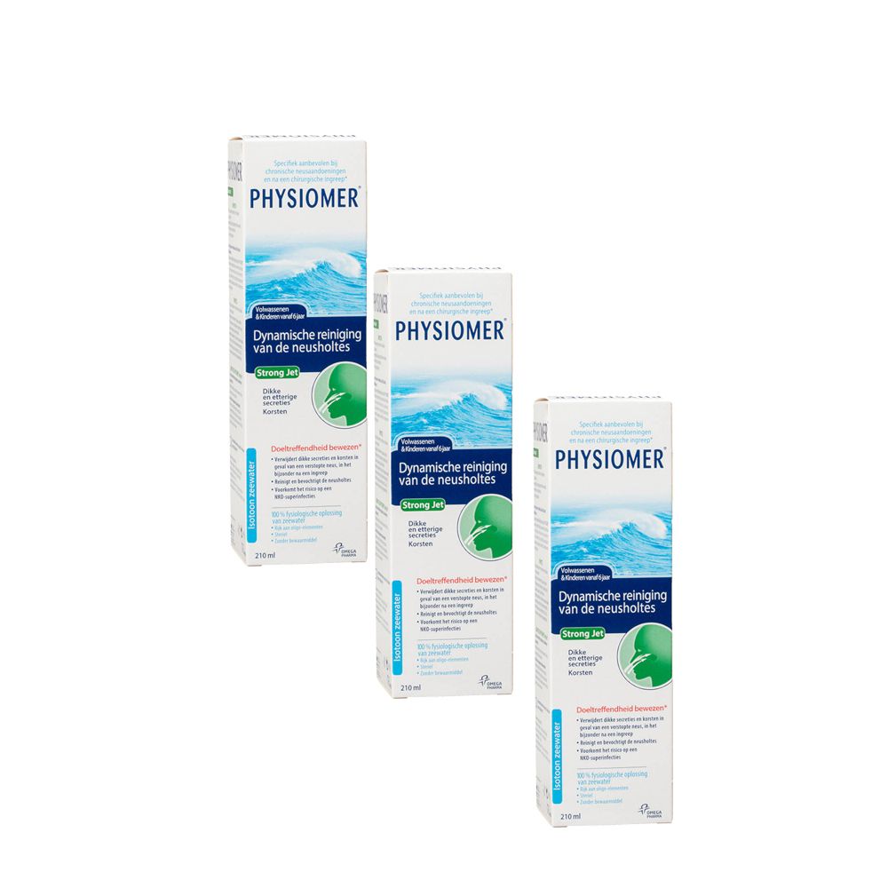 Physiomer Strong Jet 210 ml oplossing Tripack 3x210 Nasenspray