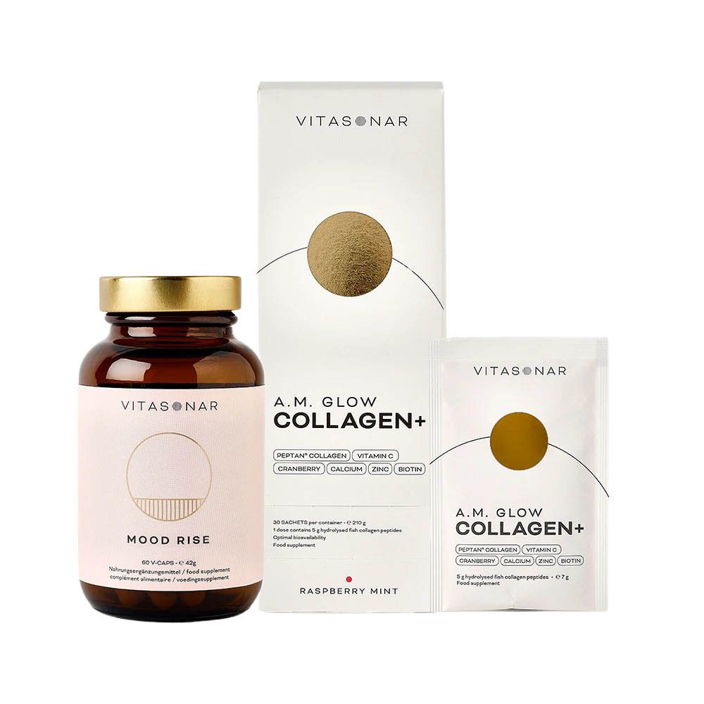 Vitasonar Glow Set Mood Rise + AM Collagen+