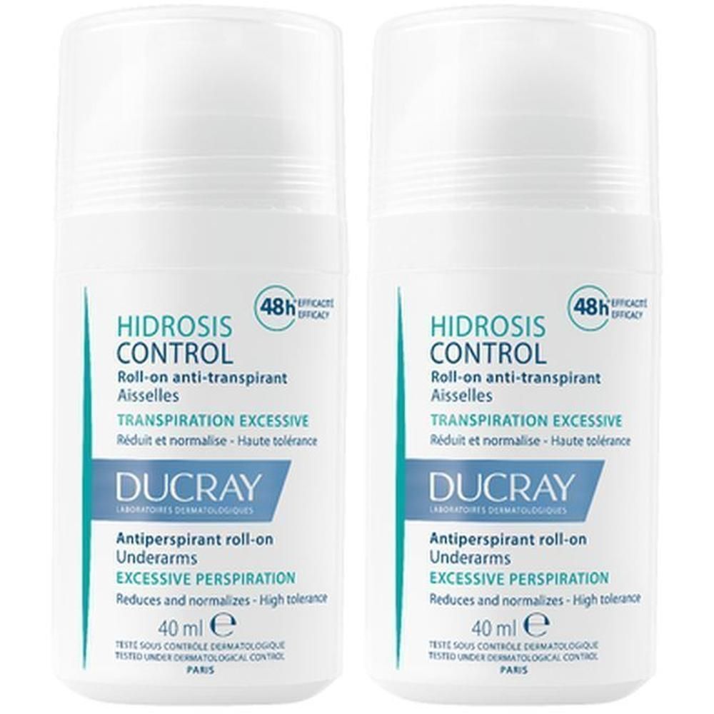 Ducray Hidrosis Control Roll-On anti-transpirant | Overmatige zweten | Oksels