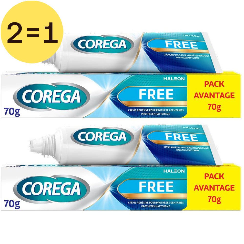 COREGA Free Crème adhésive pour prothèse dentaire