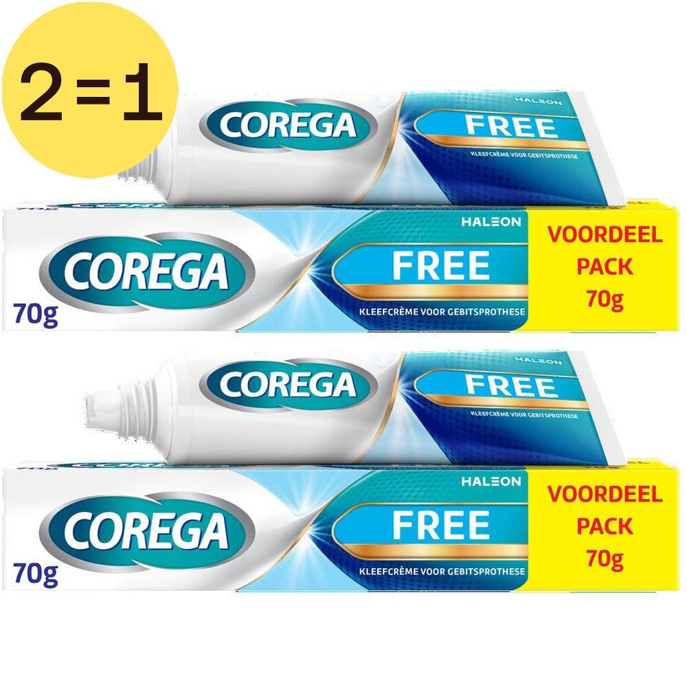 Corega Free Kleefcrème 2 voor 1