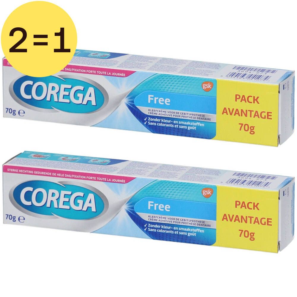 COREGA Free Crème adhésive pour prothèse dentaire