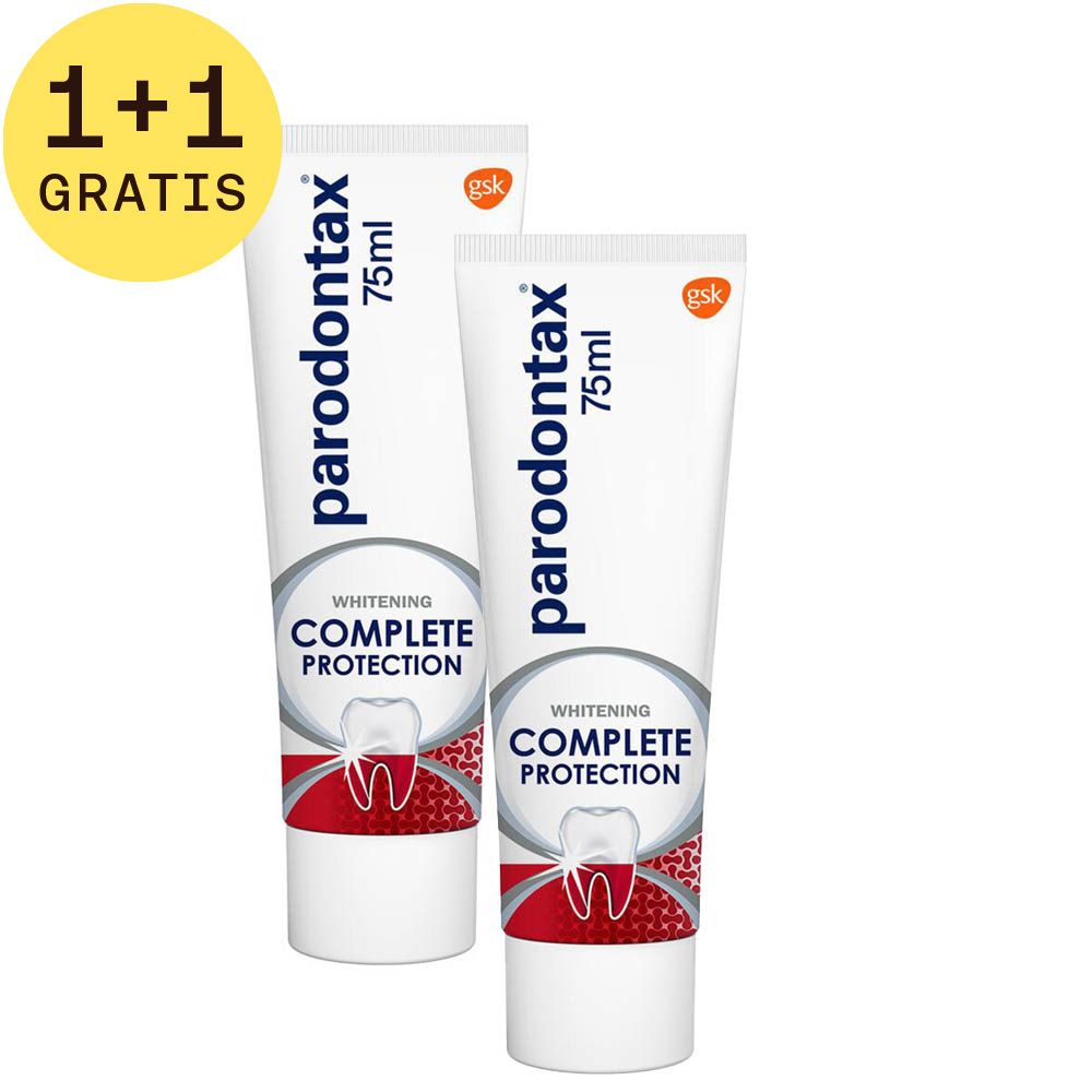 Parodontax Complete Protection Whitening Tandpasta 1+1 GRATIS