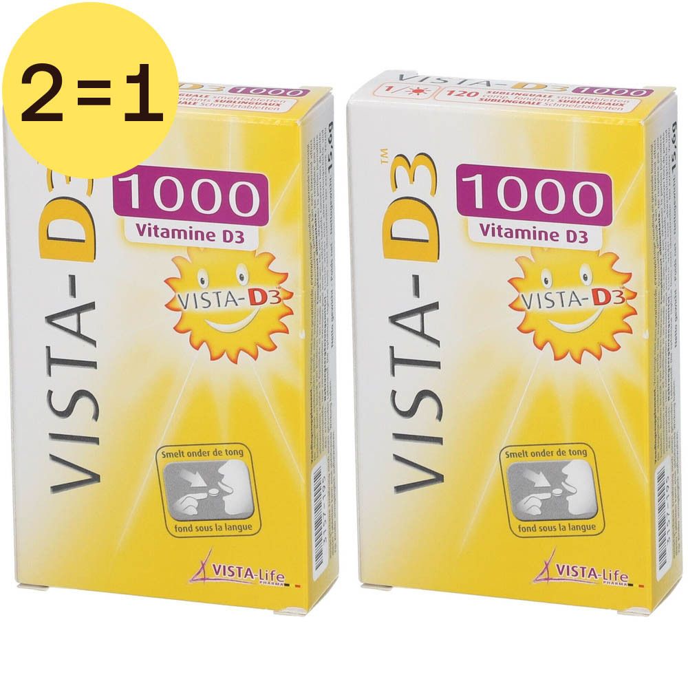 Vista-D3™ 1000 x2 2x120 St Schmelztabletten