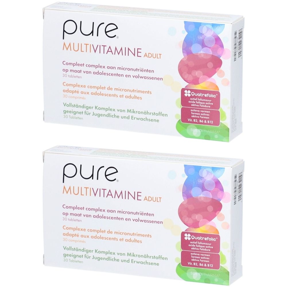 Pure® Multivitamine Adult x2 2x30 St Tabletten