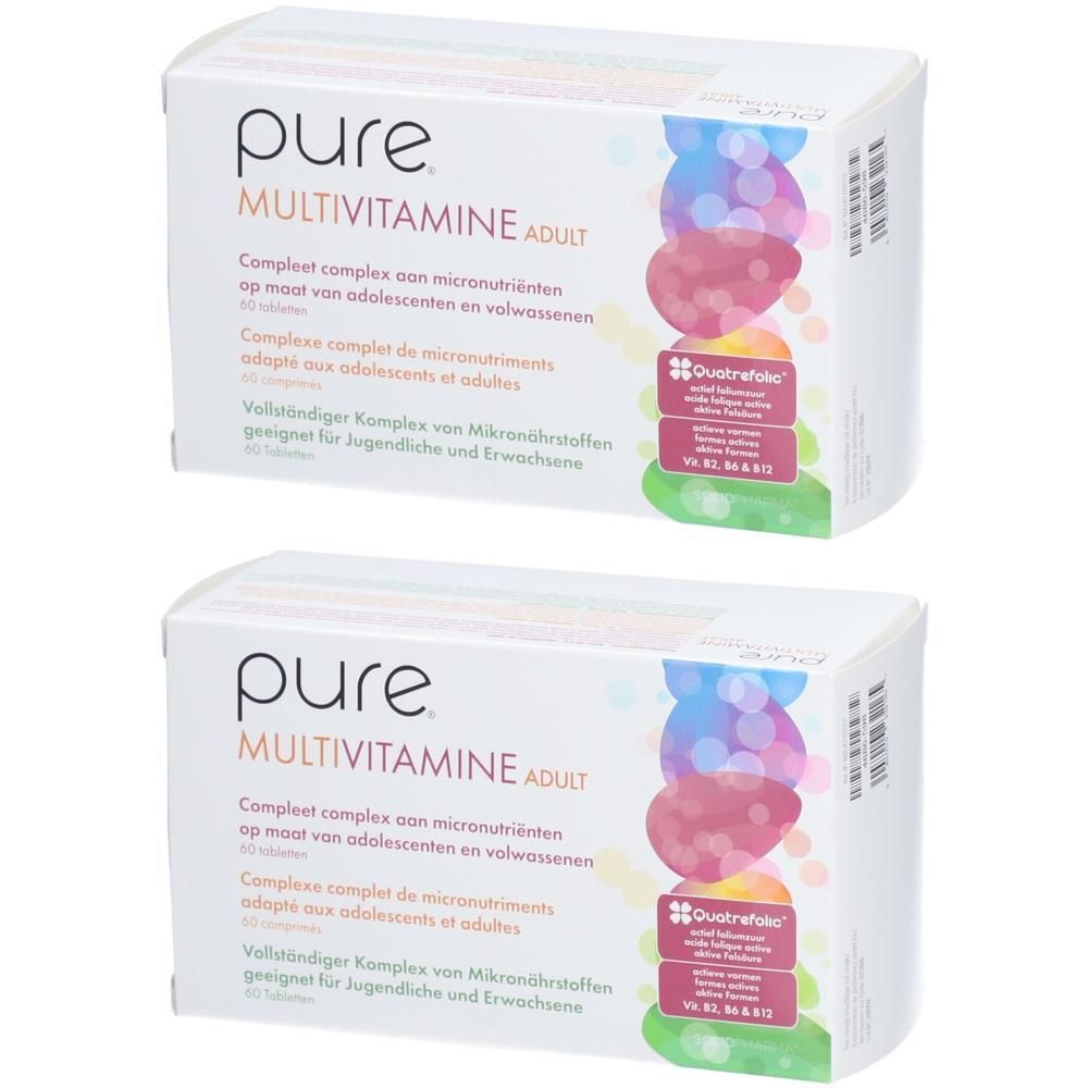 Pure® Multivitamine Adult x2 2x60 St Tabletten