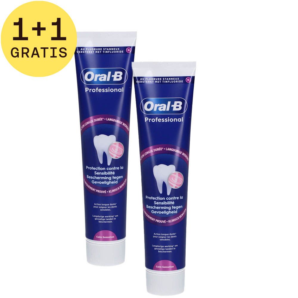 Oral-B Professional Tandpasta Bescherming tegen gevoeligheden 1+1 GRATIS