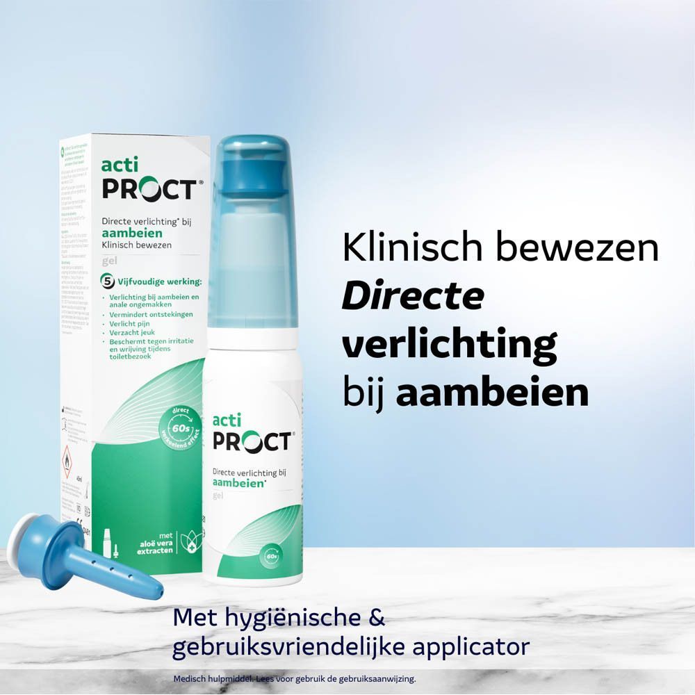Verpakking aambeien gel.