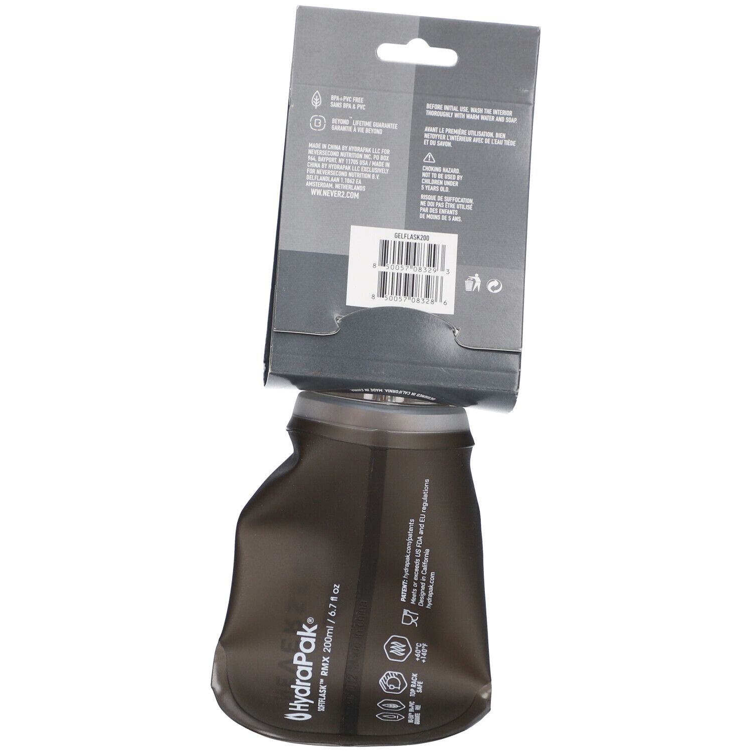 Neversecond x HydraPak GELFLASK200 200ml Gel Soft Flask 200 ml Autre view 2