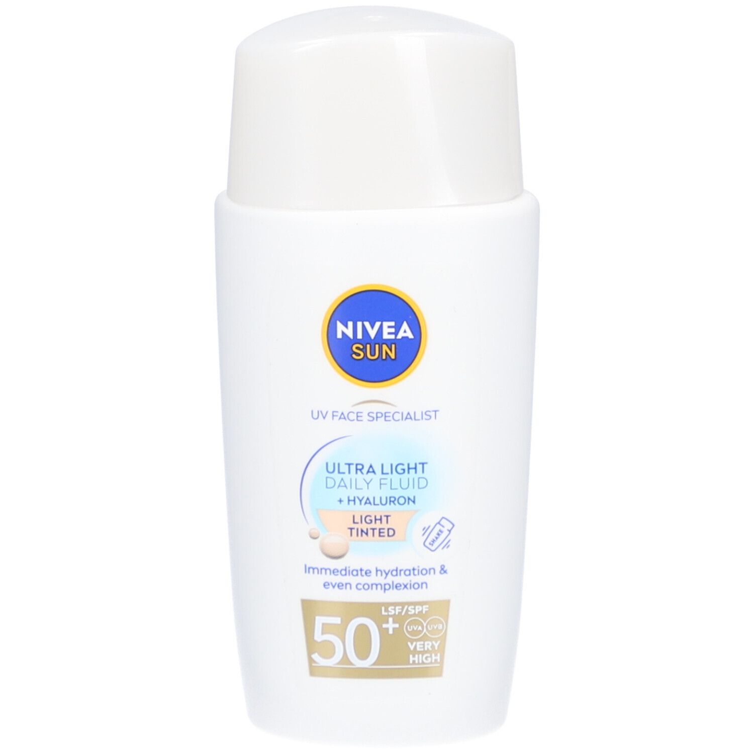 Nivea Sun Face Daily Fluid Light Tinted Spf 50 40ml 40 ml Creme
