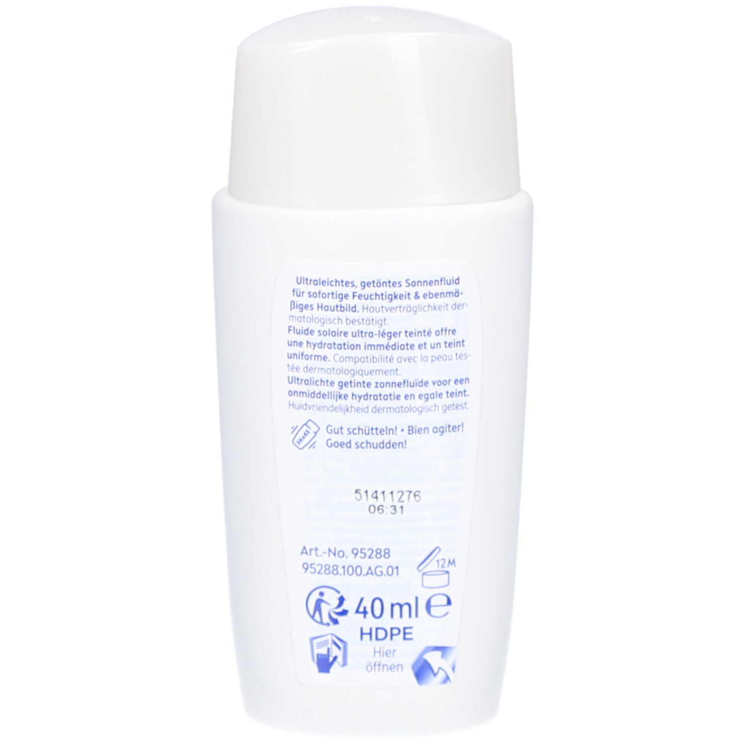 NIVEA SUN - UV Face Ultra Light Daily Fluid Tinted FPS 50+, 40 ml