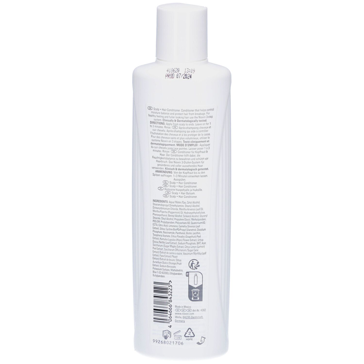 Nioxin System 1 Haarspülung für schütteres Haar