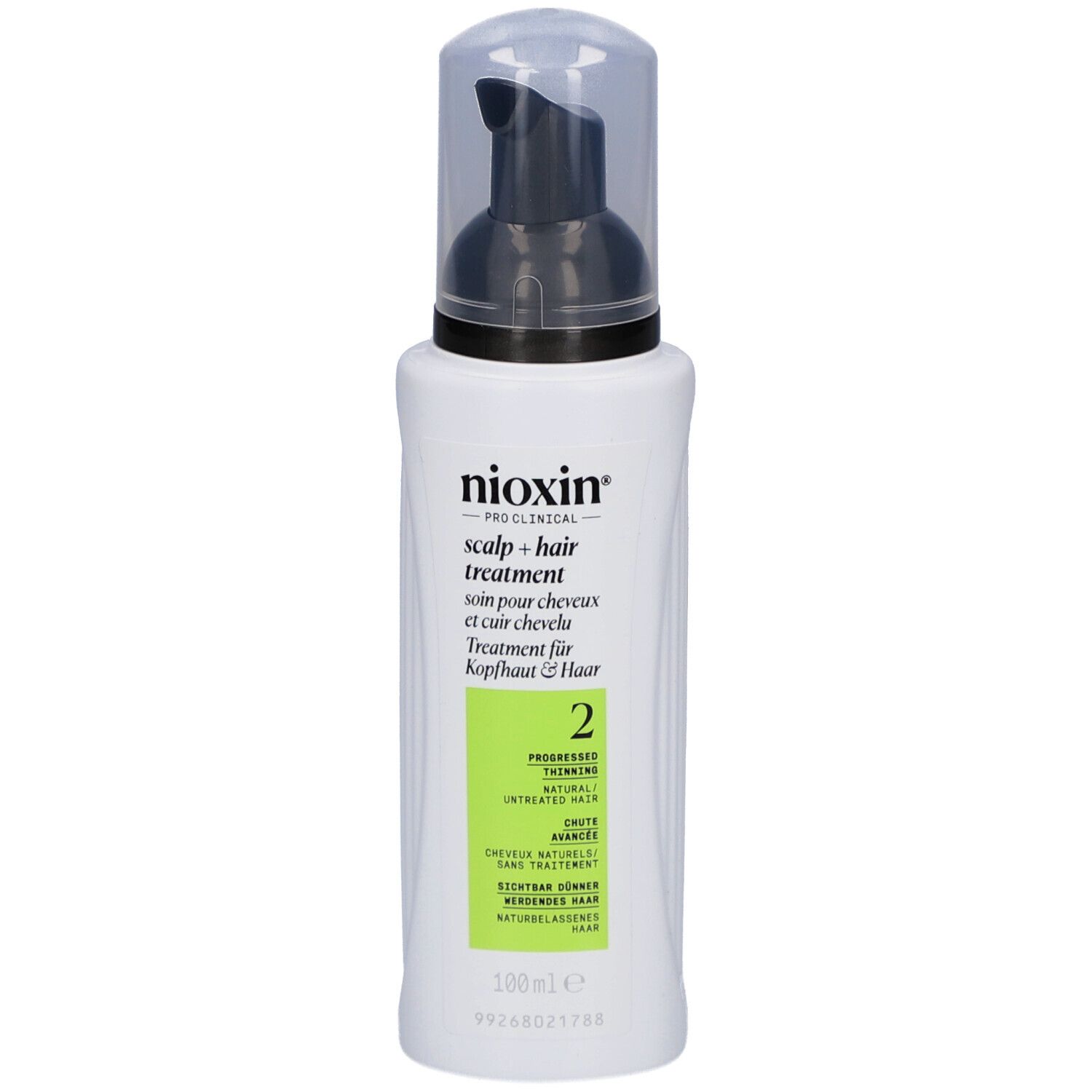 Nioxin System 2 Scalp Treatment for Thinning Hair 100 ml Schaum