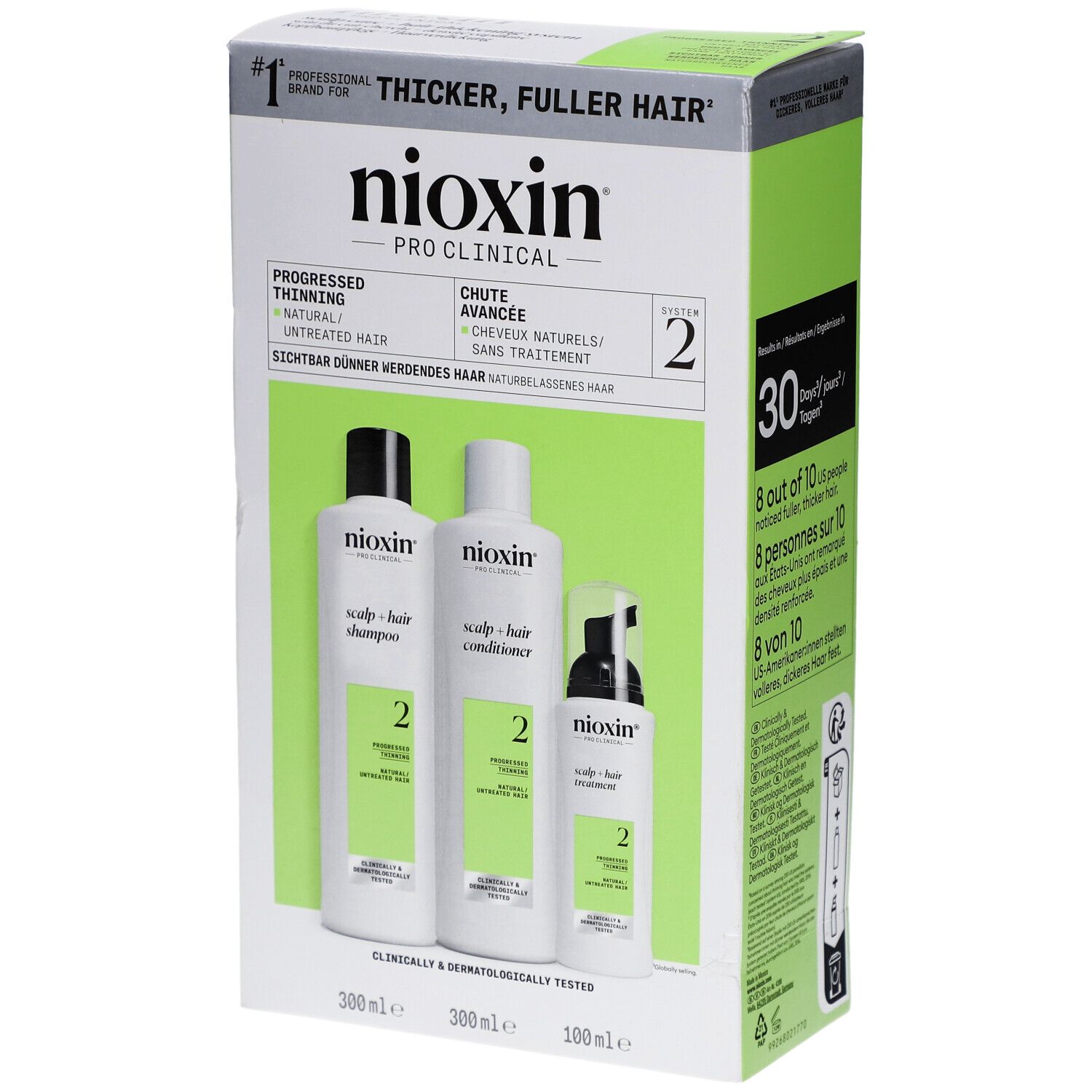 Nioxin System 2 Loyalty Kit for Thinning Hair 300+300+100 ml Set