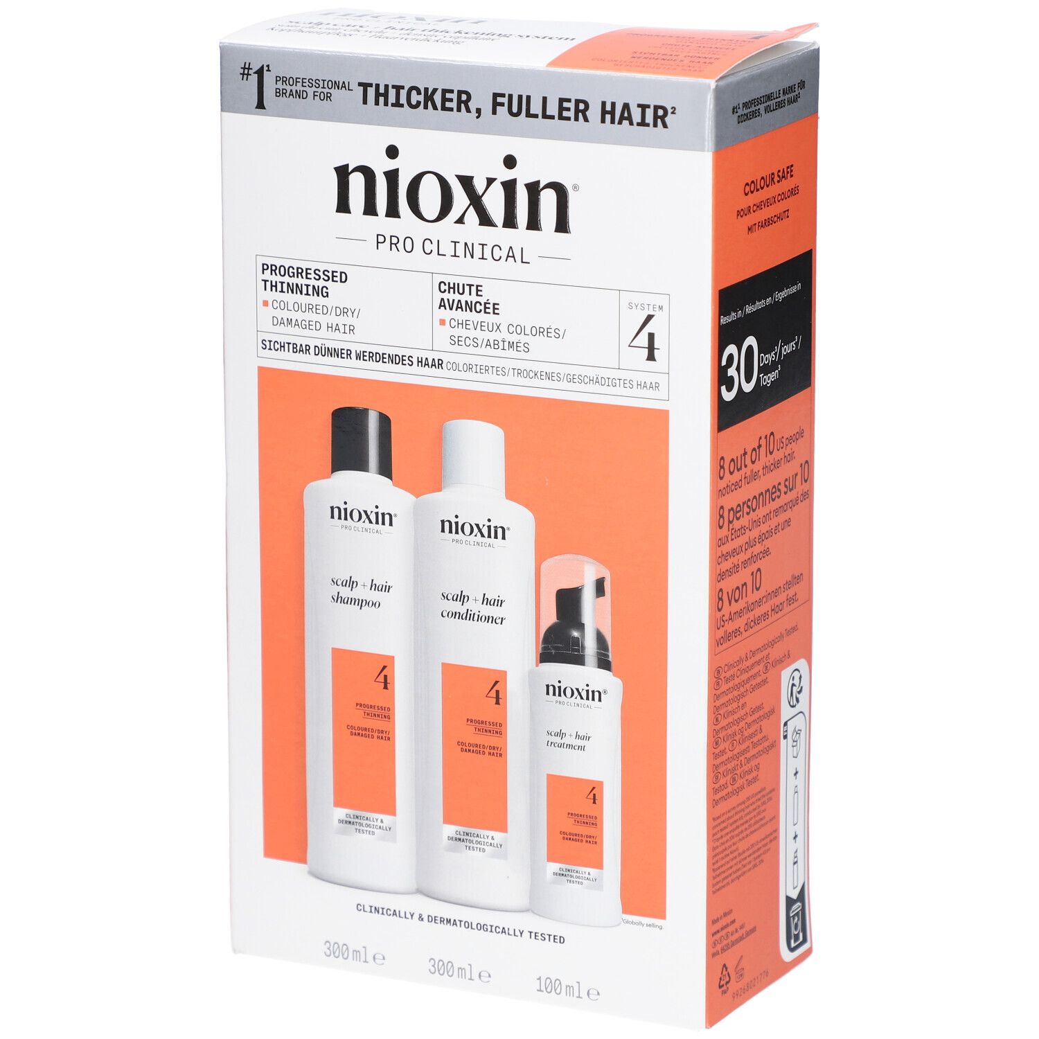 Nioxin System 4 Loyalty Kit for Colored Thinning Hair 300+300+100 ml Kombipackung
