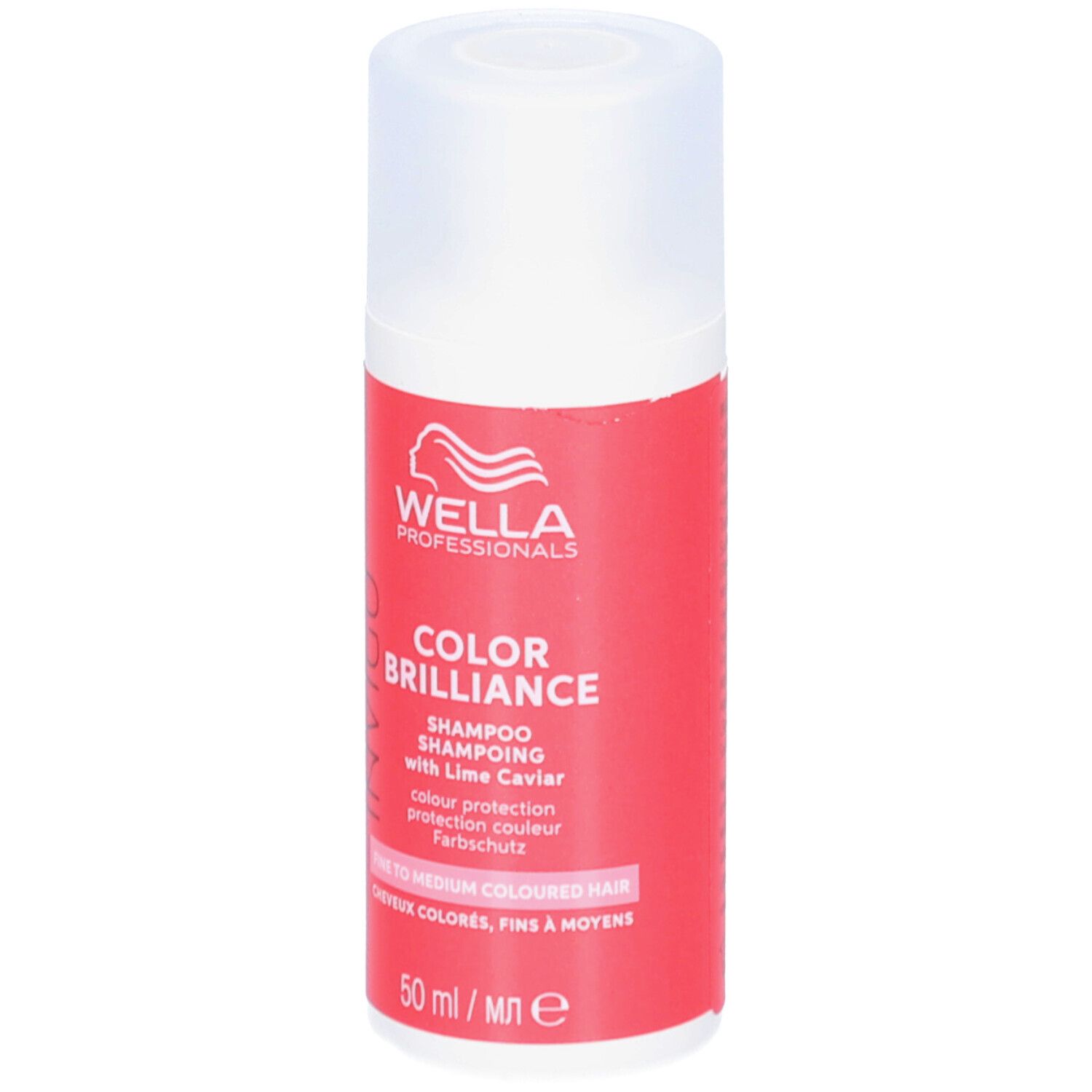 Wella Professionals Color Brilliance Shampoo mit Limetten-Kaviar für gefärbtes Haar, 50 ml.