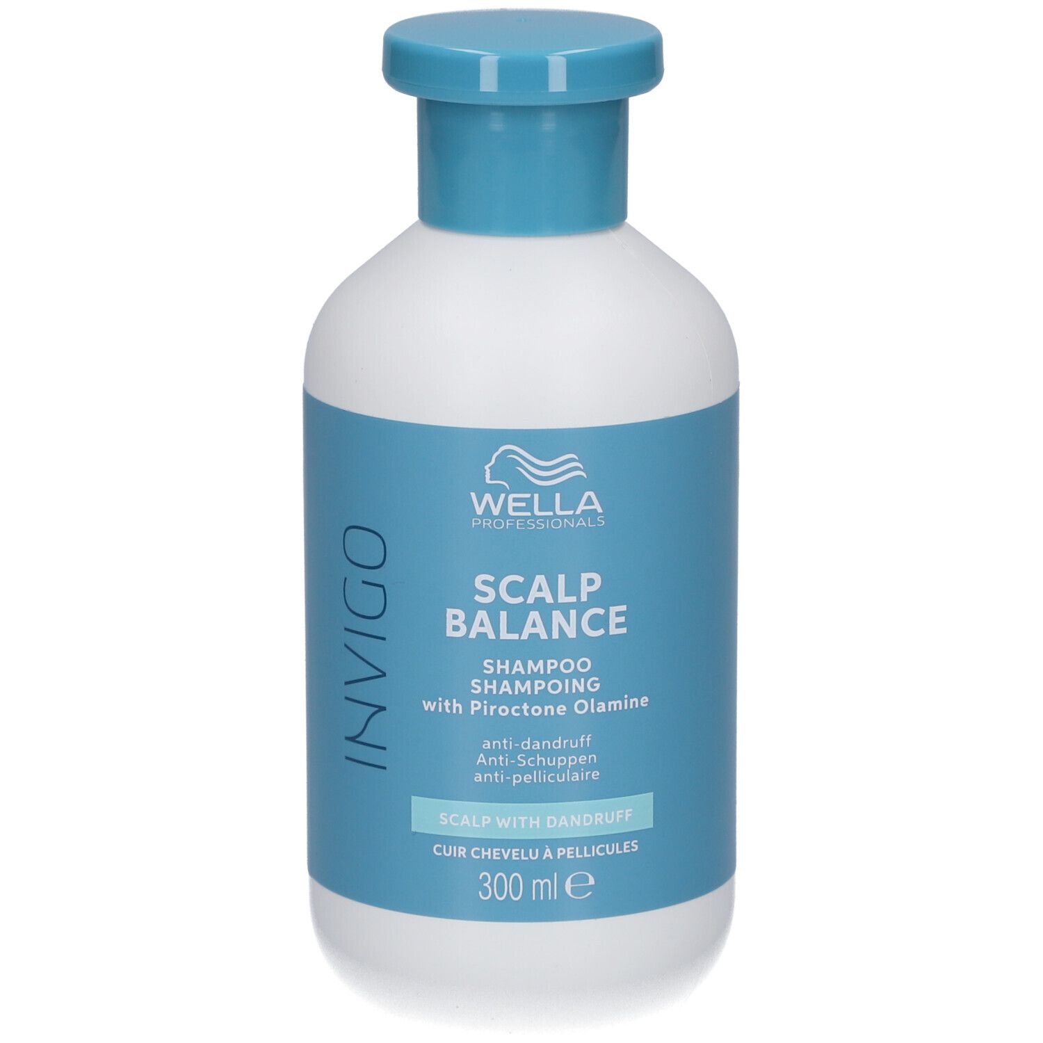 Wella Professionals Invigo Scalp Balance Shampoo Flasche, 300 ml, mit Pirocton-Olamin gegen Schuppen.
