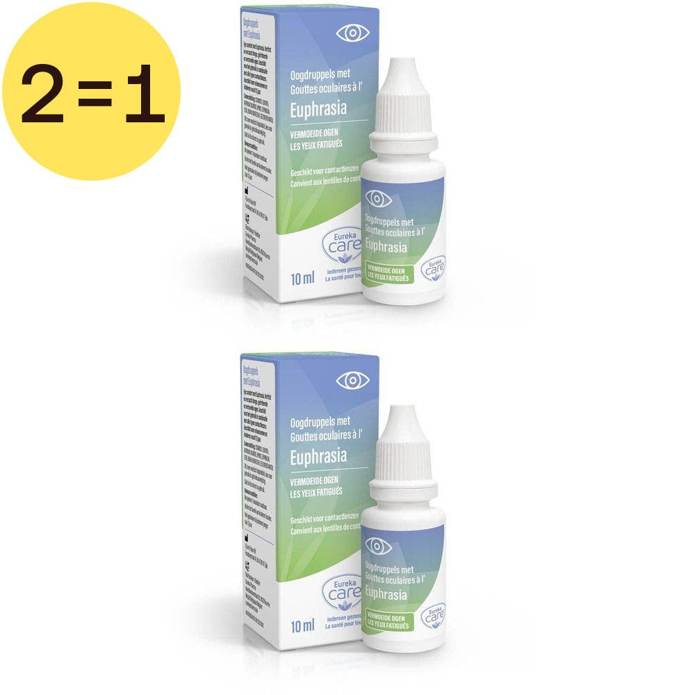 Eureka Care® Oogdruppels Vermoeide Ogen Euphrasia 2 voor 1