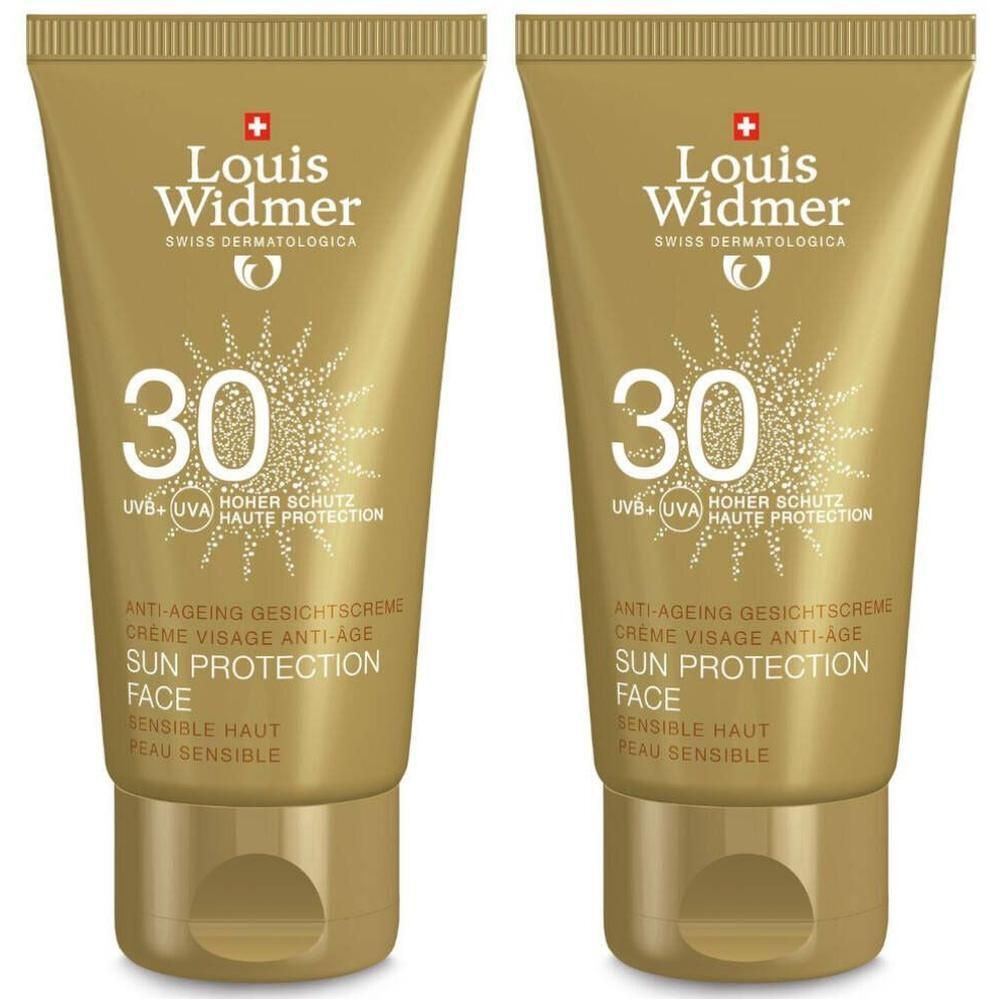 Louis Widmer Sun Protection Gesicht Anti-Ageing LSF 30 ohne Parfüm