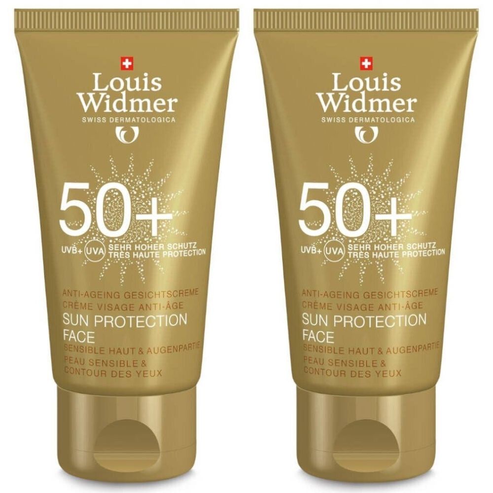 Louis Widmer Sun Protection Visage Spf50+ Légèrement parfumé