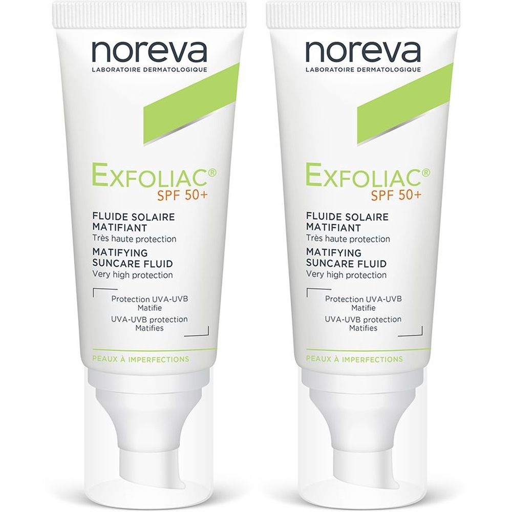 noreva Exfoliac® mattierender Sonnenschutz LSF 50+