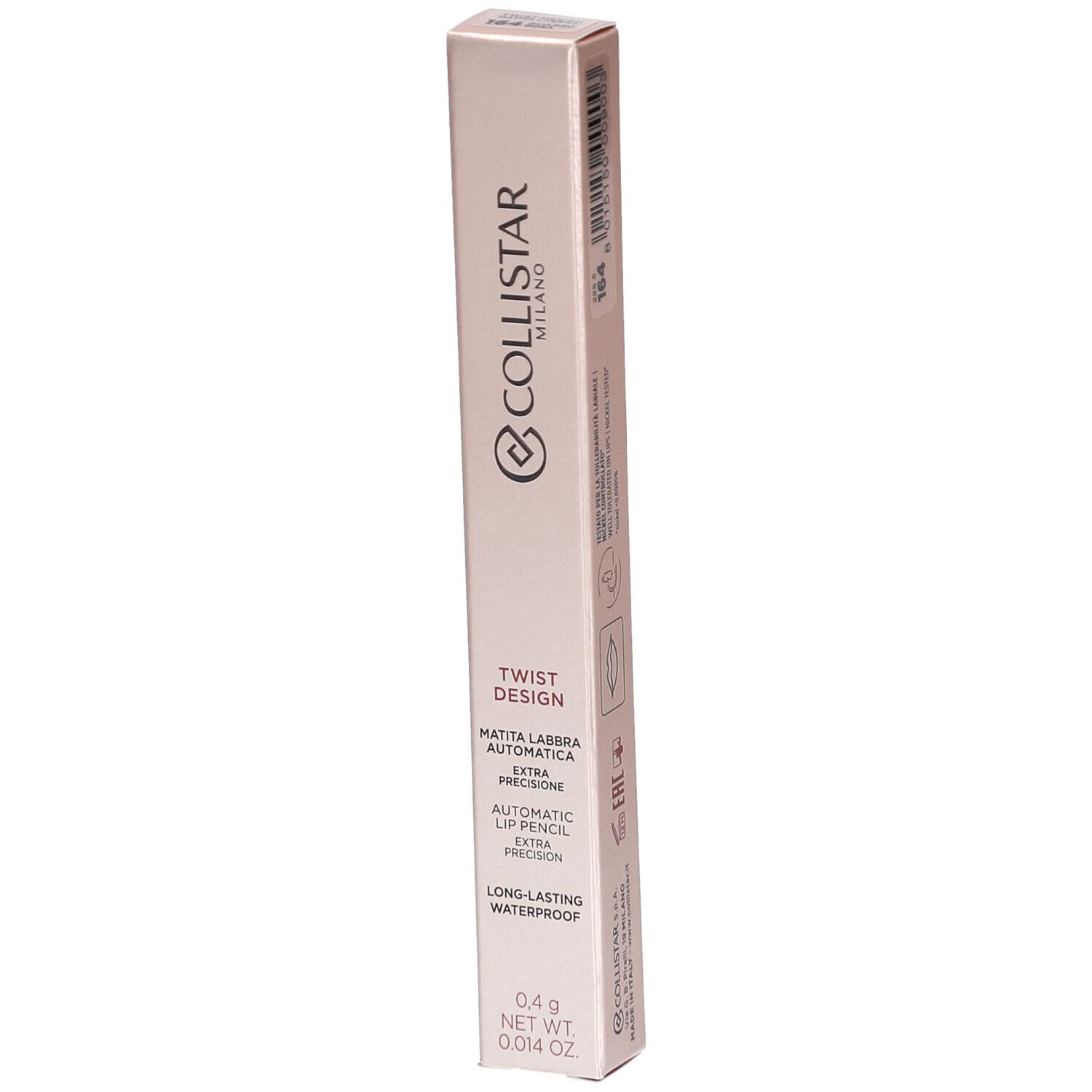 Collistar Twist Design Lip Pencil 164 Quarzo Rosa 0,4g 0,4 g Make up
