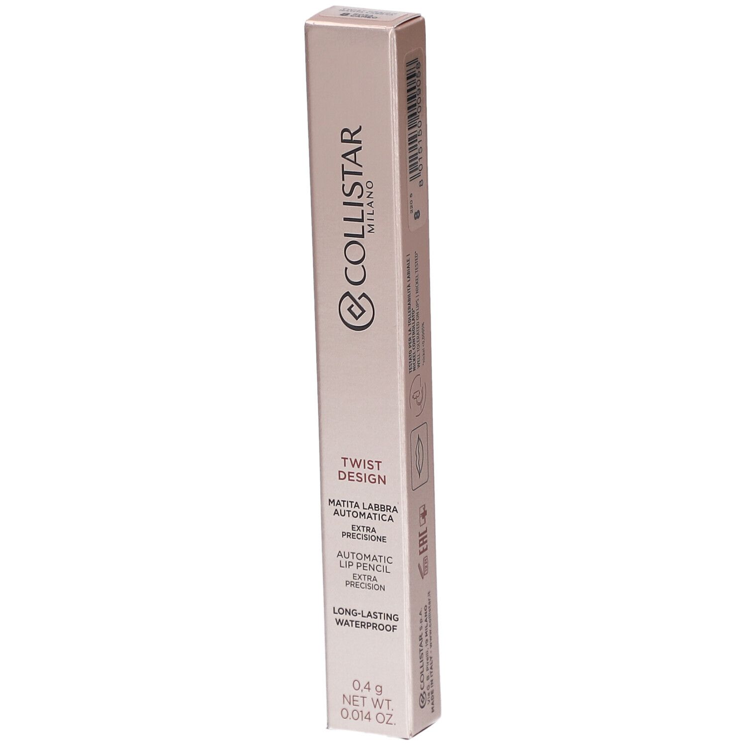 Collistar Twist Design Lip Pencil 8 Rosa Cameo 0,4g 0,4 g Make up