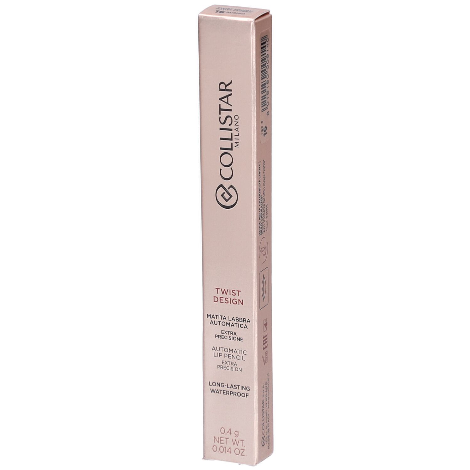 Collistar Twist Design Lip Pencil 16 Rubino 0,4g 0,4 g Make up