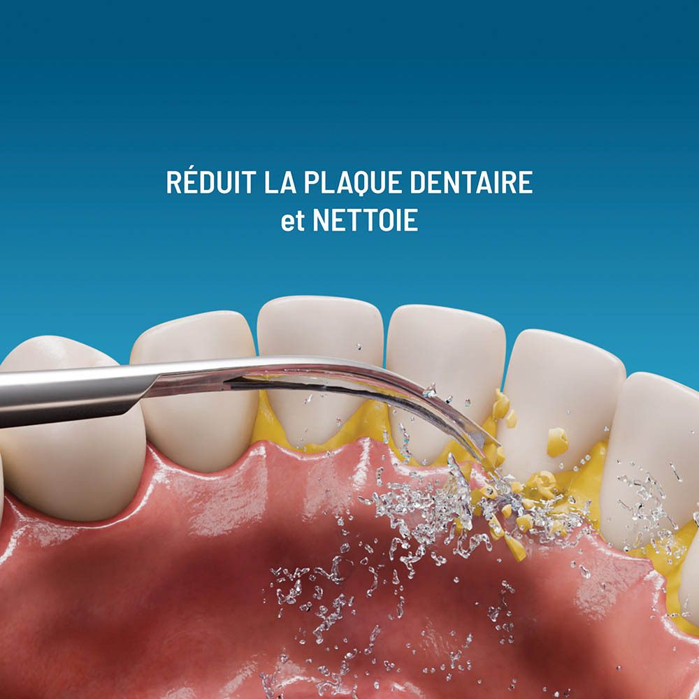 Haepi Brosse à dents Julia avec jet interdentaire et tête de détartrage
