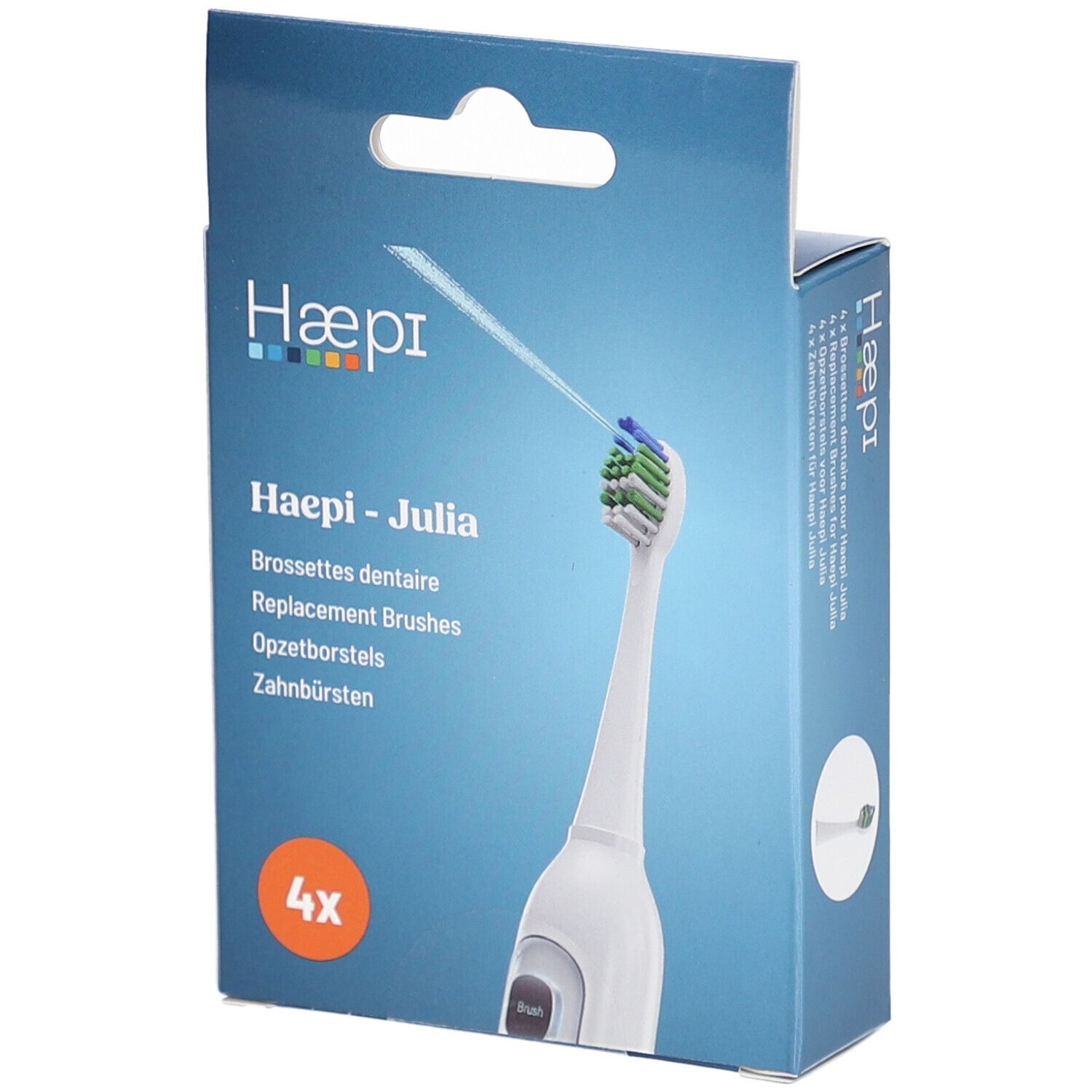 Haepi Brossettes dentaire pour Julia 4st 4 St Zahnbürste