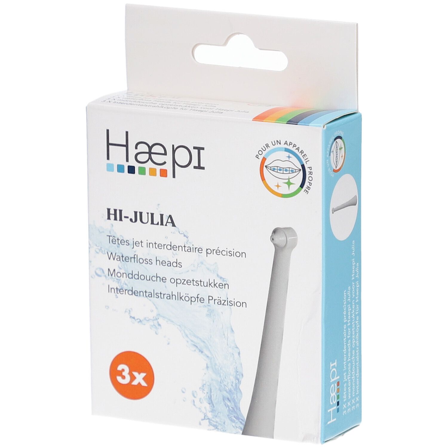 Haepi tete jet interdentaire precision pour Julia 3st 3 St Zahnbürste