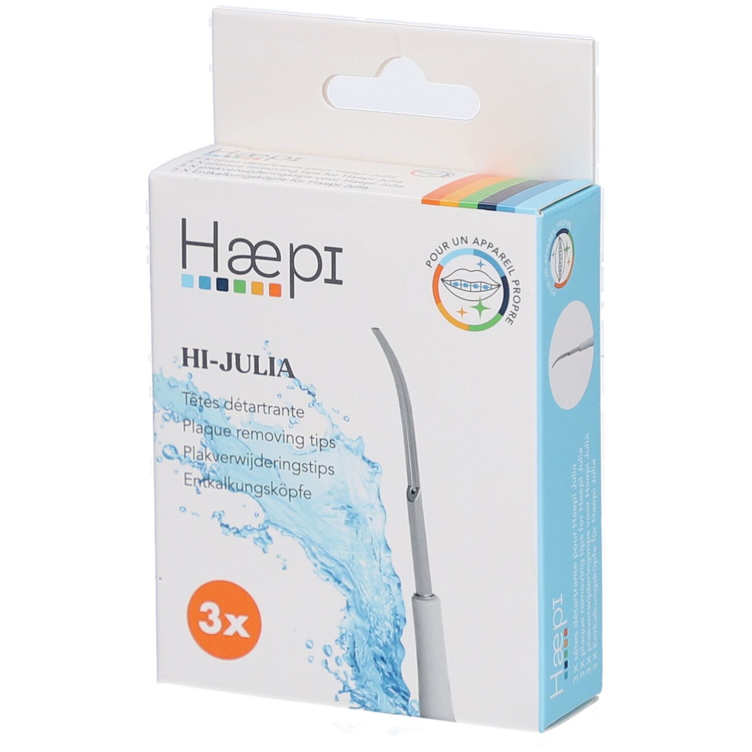 Haepi tete detartrante pour Julia 3st 3 St Zahnbürste