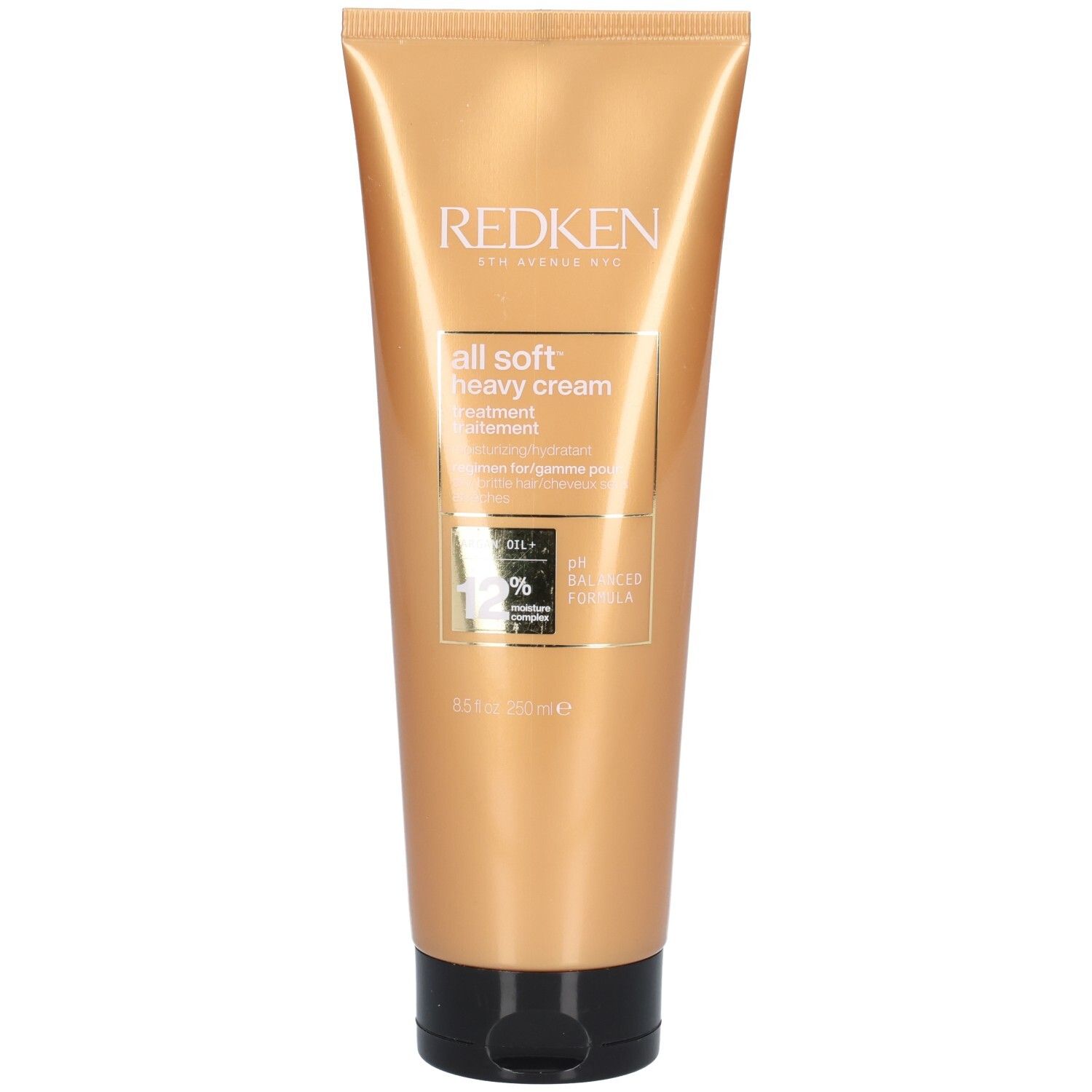 Goldene Tube mit Redken All Soft Heavy Cream Haarkur. 250 ml.
