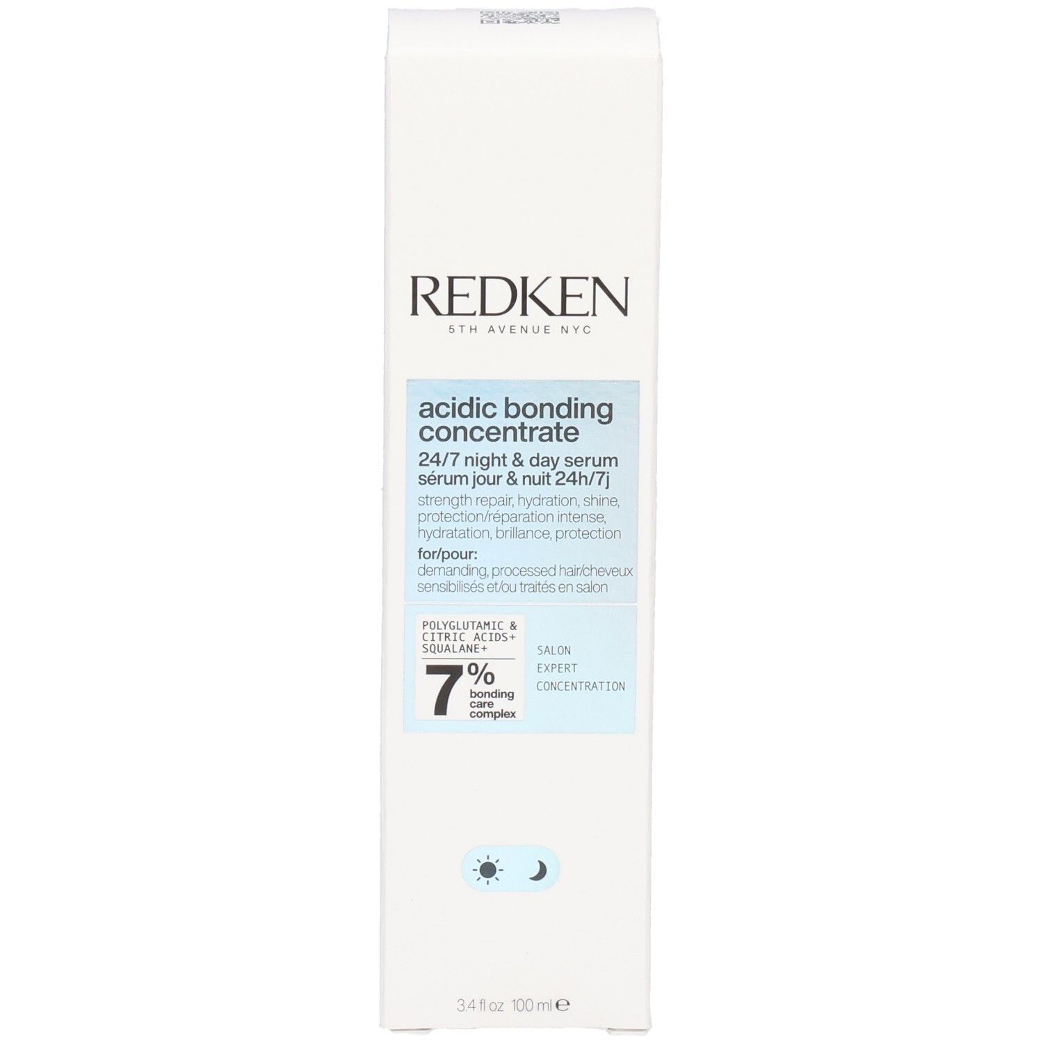 Redken Acidic Bonding Concentrate 24/7 Serum. 100ml Flasche mit Pumpaufsatz. Enthält 7% Bonding Care Complex.