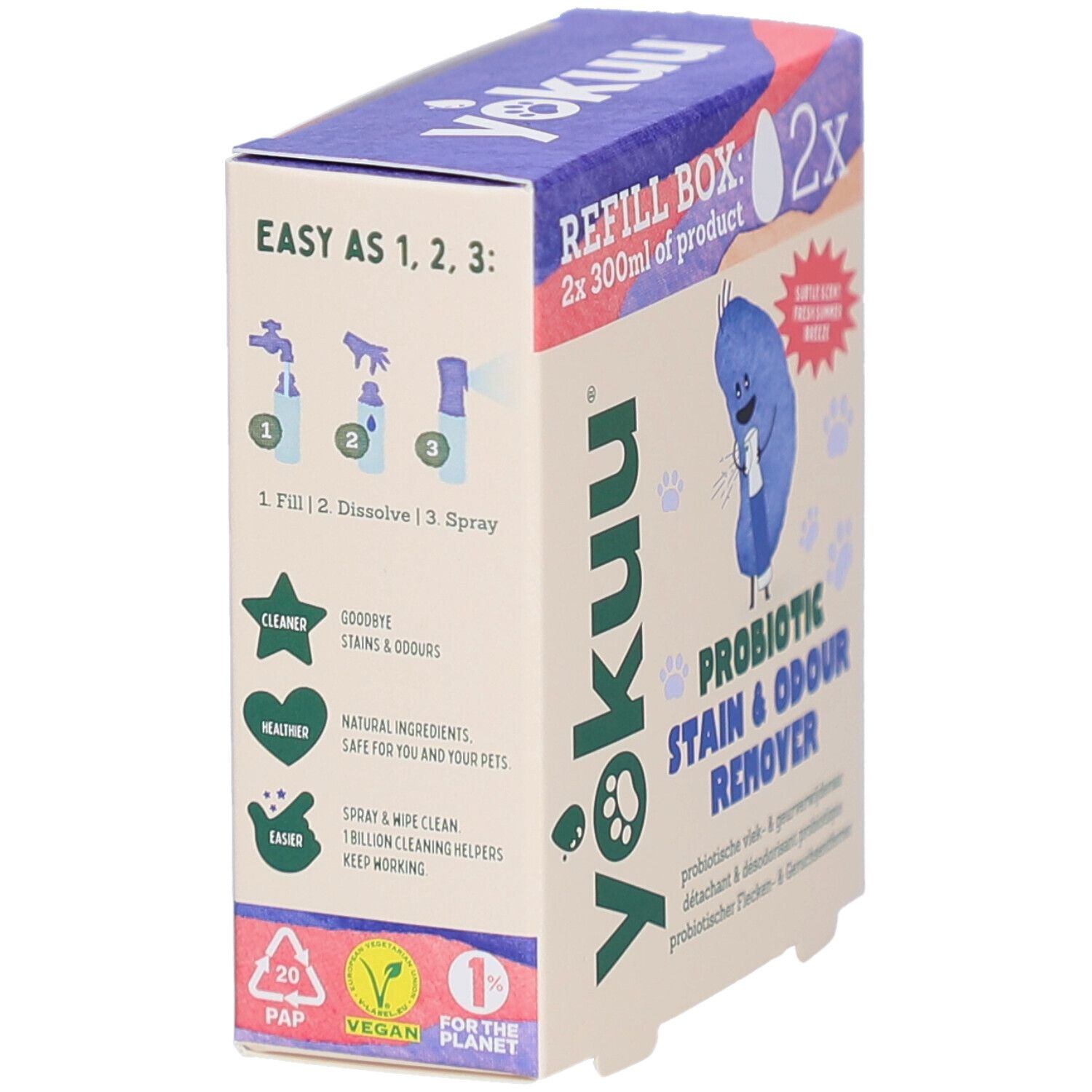 Yokuu Recharge Détachant & Éliminateur d’Odeurs Probiotique pour Animaux 2 pc(s) Autre view 2