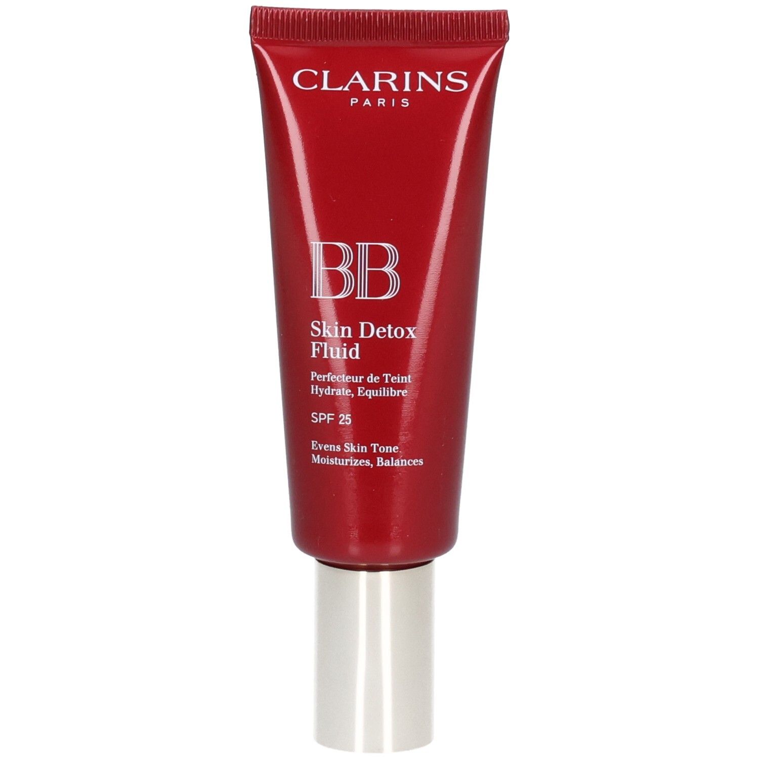 Clarins BB Skin Detox Fluid mit SPF 25 in roter Tube.