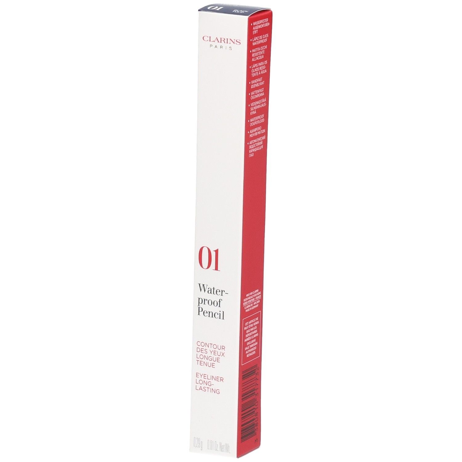 Clarins Waterproof Pencil, Nr. 01, wasserfester Eyeliner in Stiftform.