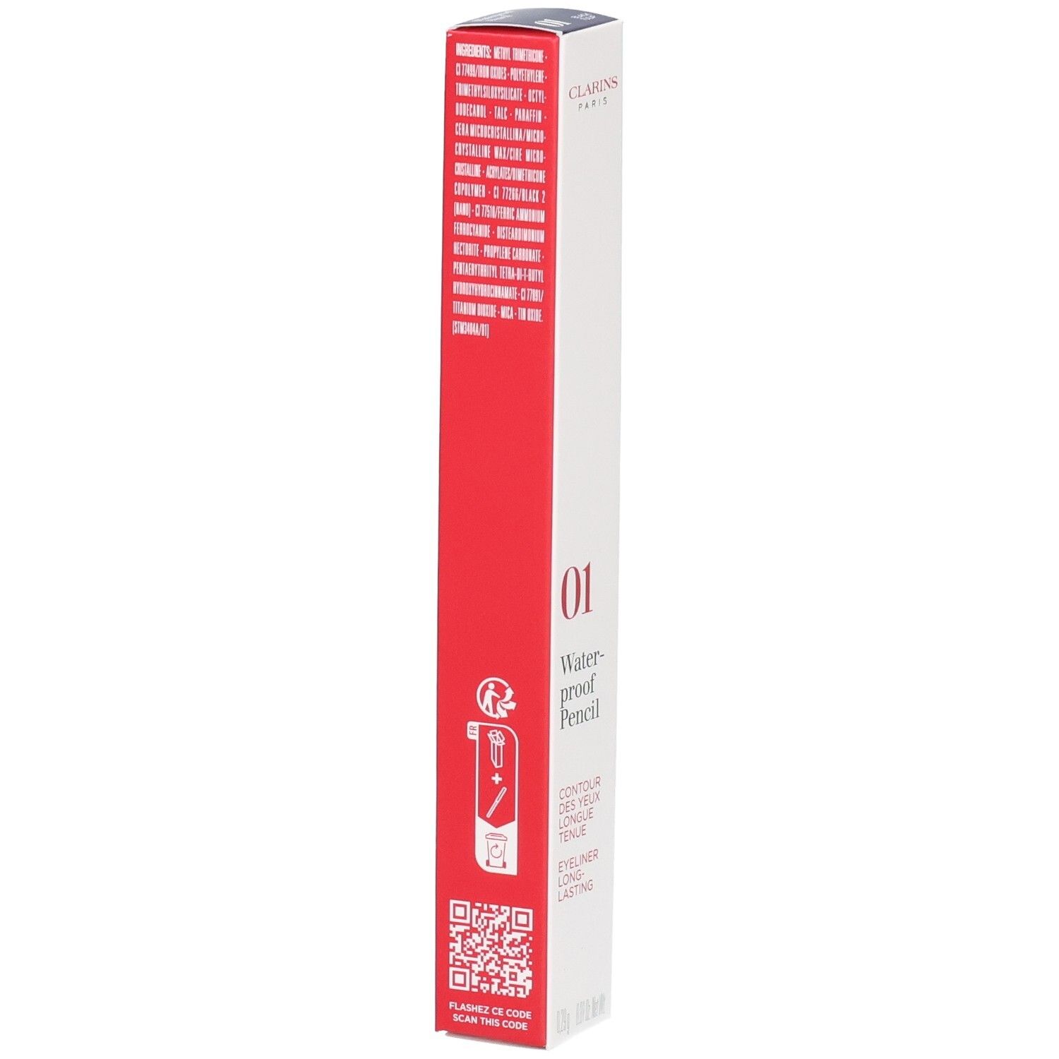 Verpackung für einen wasserfesten Eyeliner-Stift, Farbe 01.
