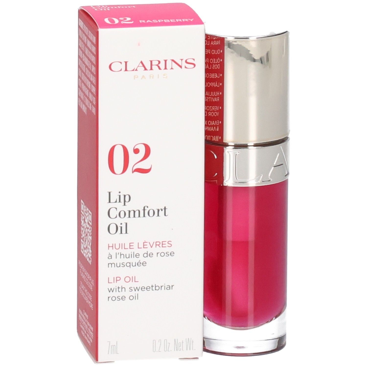 Clarins Lip Comfort Oil 02 Raspberry 7 Make-up