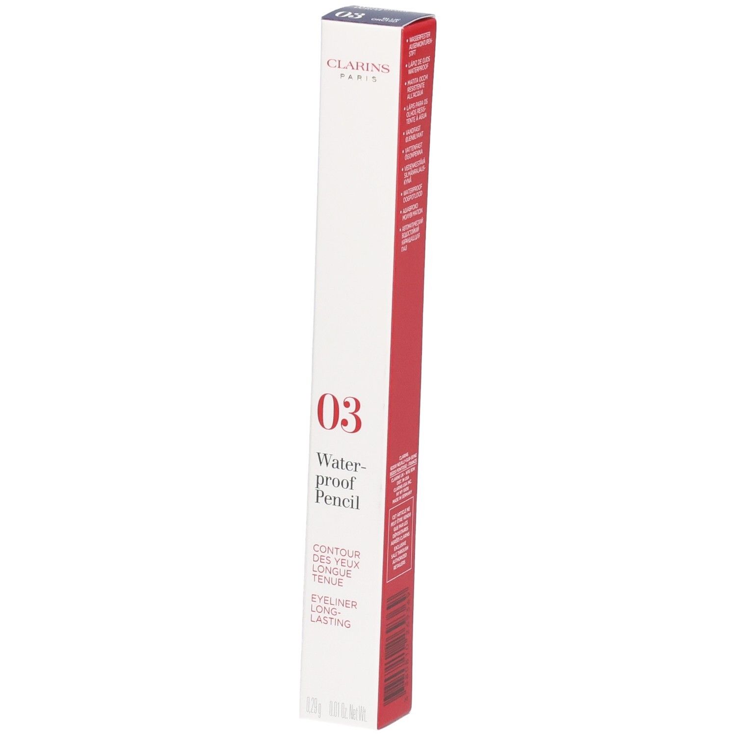 Verpackung eines Clarins Waterproof Pencil in Farbe 03.