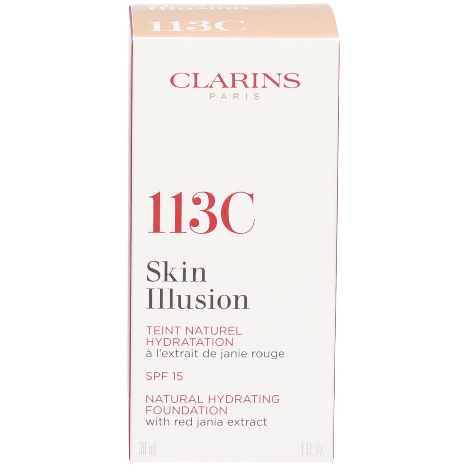 Clarins Skin Illusion Foundation, 30ml, 113 Kastanie.