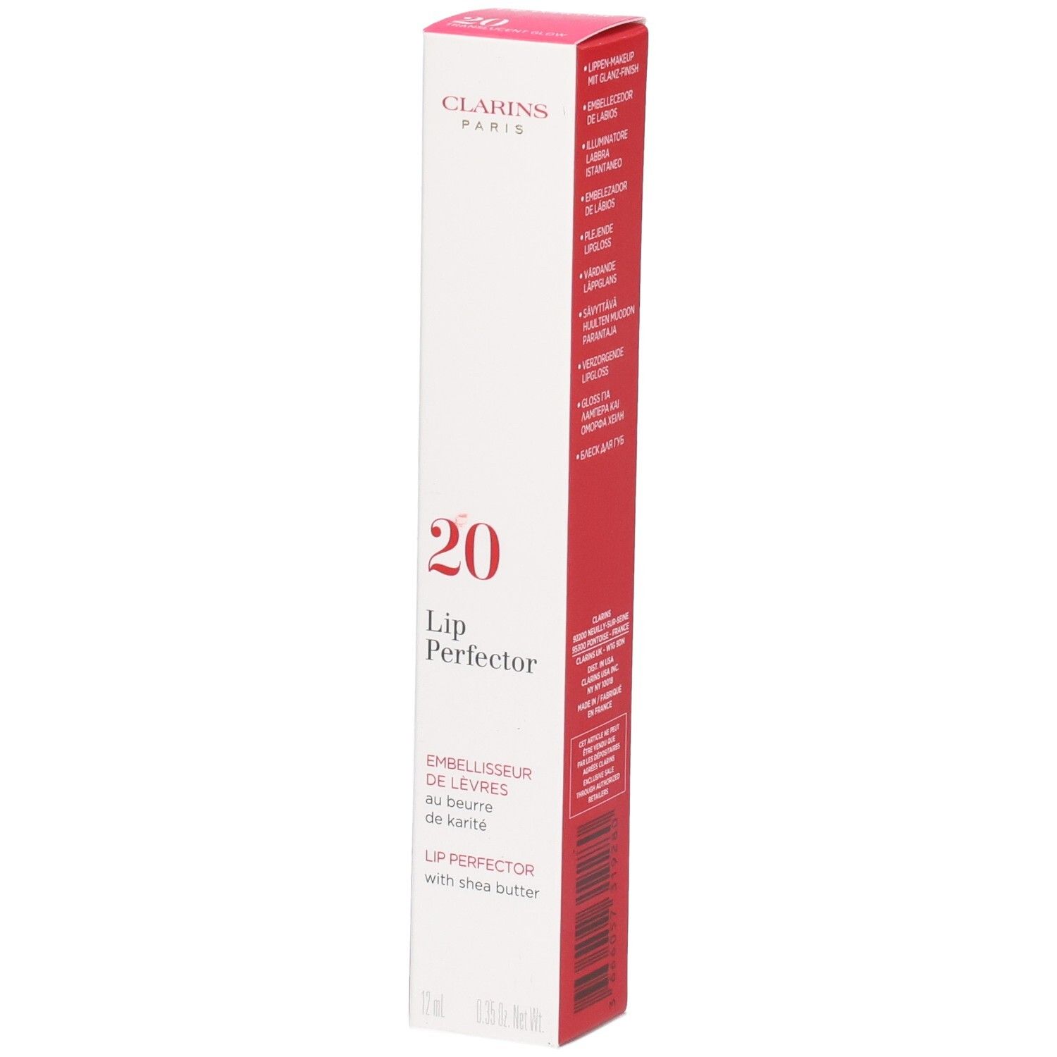 Clarins Intense Lip Perfector 20 Translucent Glow 12 Make-up