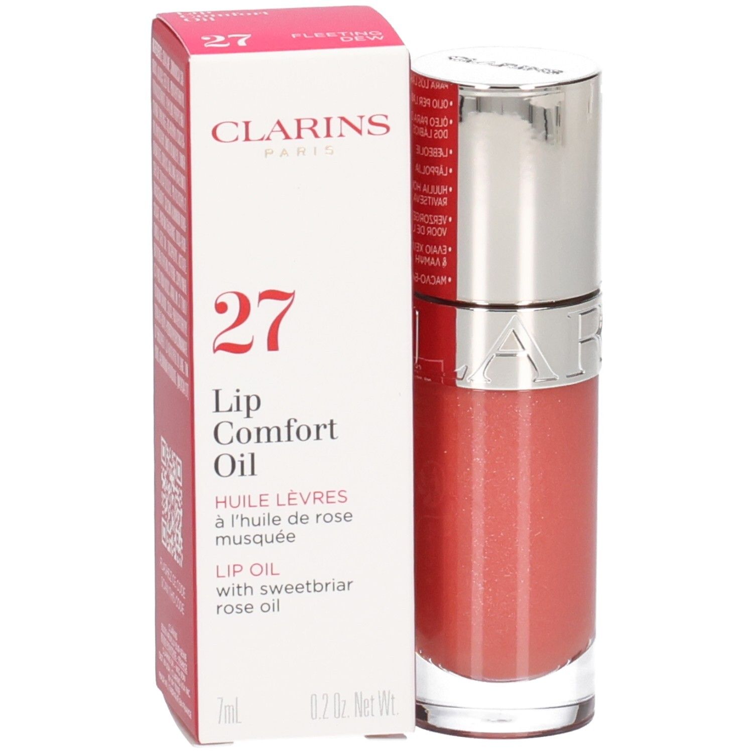 Clarins Lip Comfort Oil Limited Edition 27 Fleeting Dew 7 Make-up