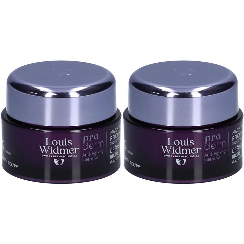 Louis Widmer Proderm Anti-Ageing Intensive Nachtcreme Reichhaltige Textur Leicht parfümiert
