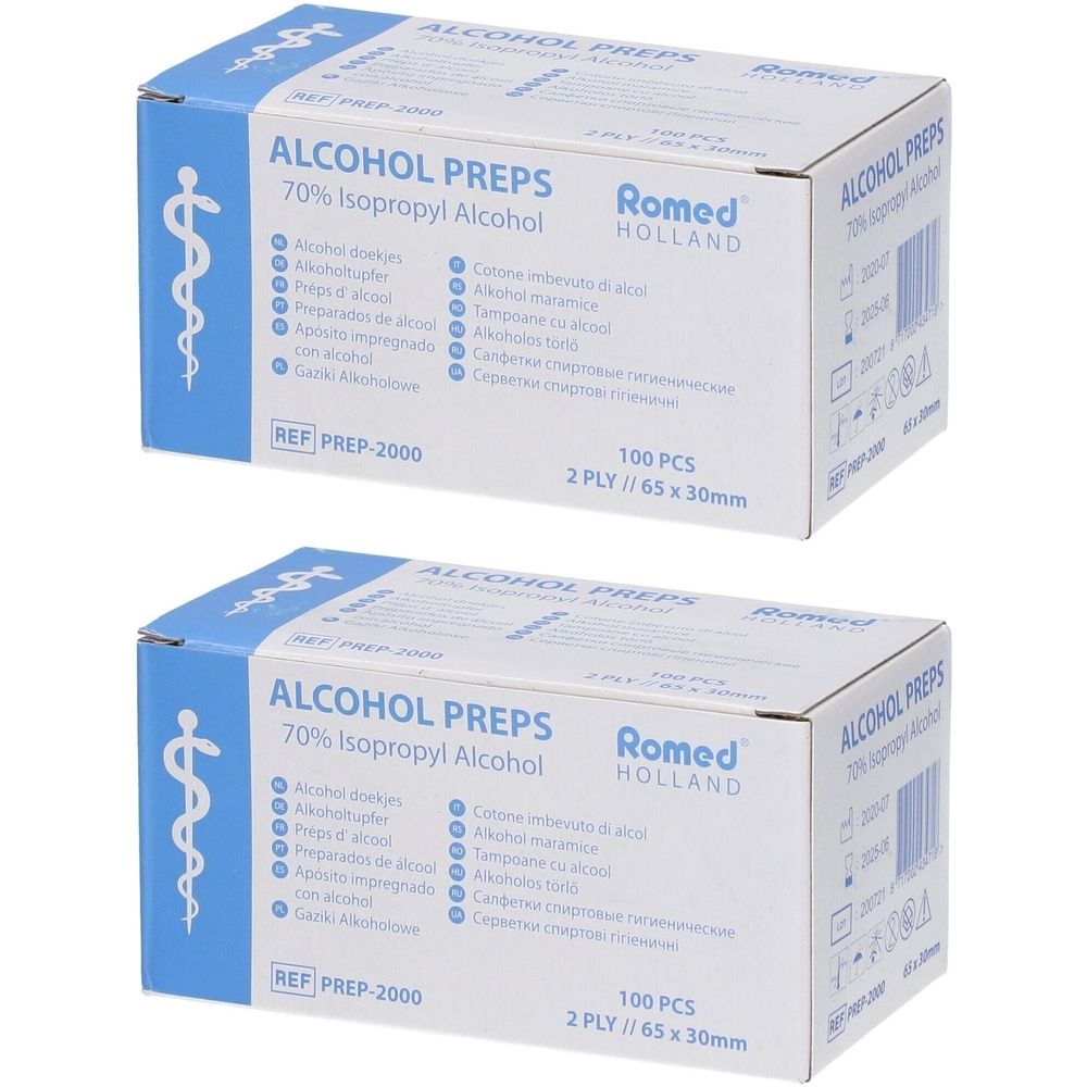 Sanaplast Ontsmettingsdoekjes Alcohol x2
