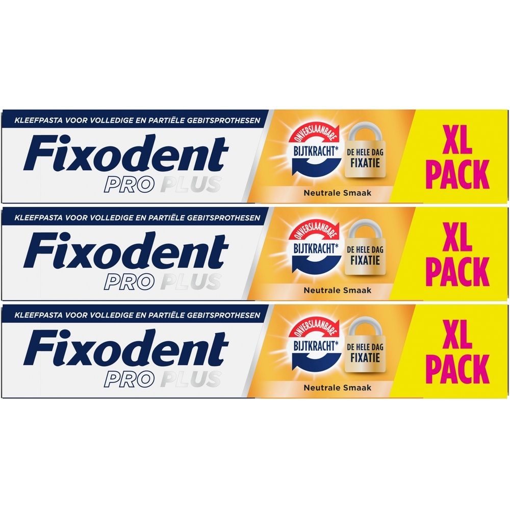Fixodent Pro Plus Kleefcrème voor Volledige & Gedeeltelijke Prothesen