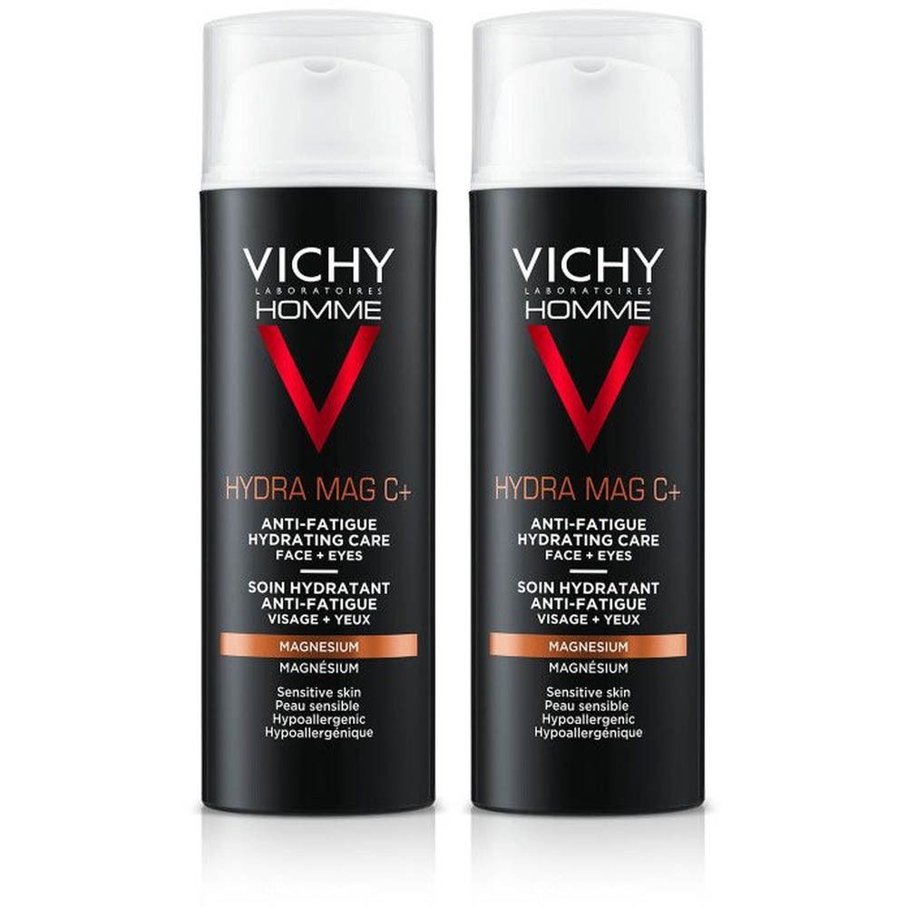 Vichy Homme HydraMag C + Soin hydratant anti-fatigue Visage + Yeux